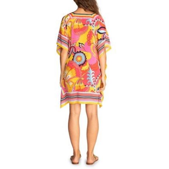 Trina Turk Theodora Silk Caftan Dress - XS/S - Picture 3 of 3